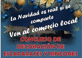 Cartel del concurso de escaparatismo.