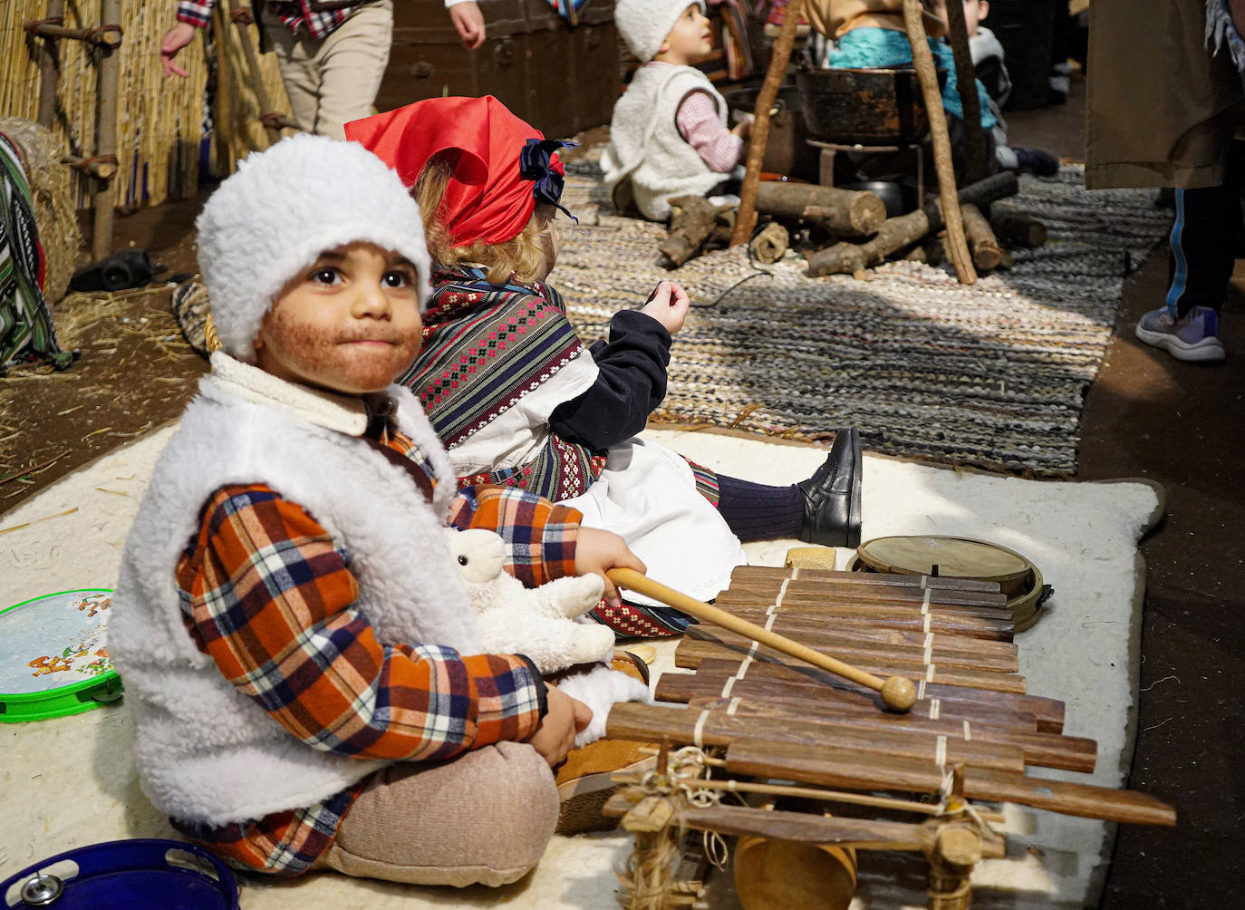 Belén viviente en el colegio Santo Ángel de Badajoz