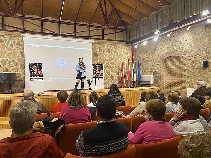 Elsa Tortonda en Villafranca de los Barros, este miércoles.