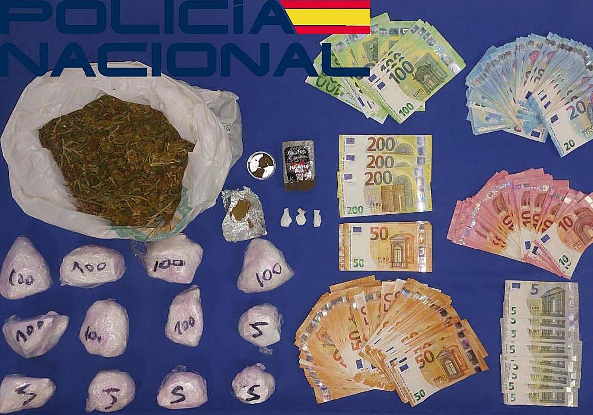 Seis detenidos por la venta de cocaína, hachís y marihuana en Badajoz