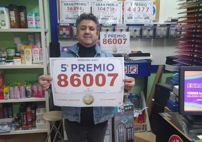 Juan Antonio Polo ha vendido en Alcuéscar un décimo del 86007.