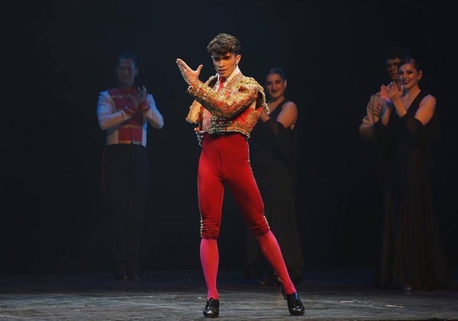 Diego Andújar durante una función de Carmen en China este otoño.