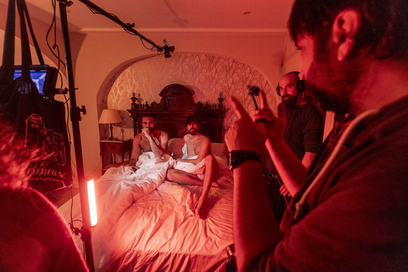 Rodaje del cortometraje 'Otros cuerpos', de Santi Senso.