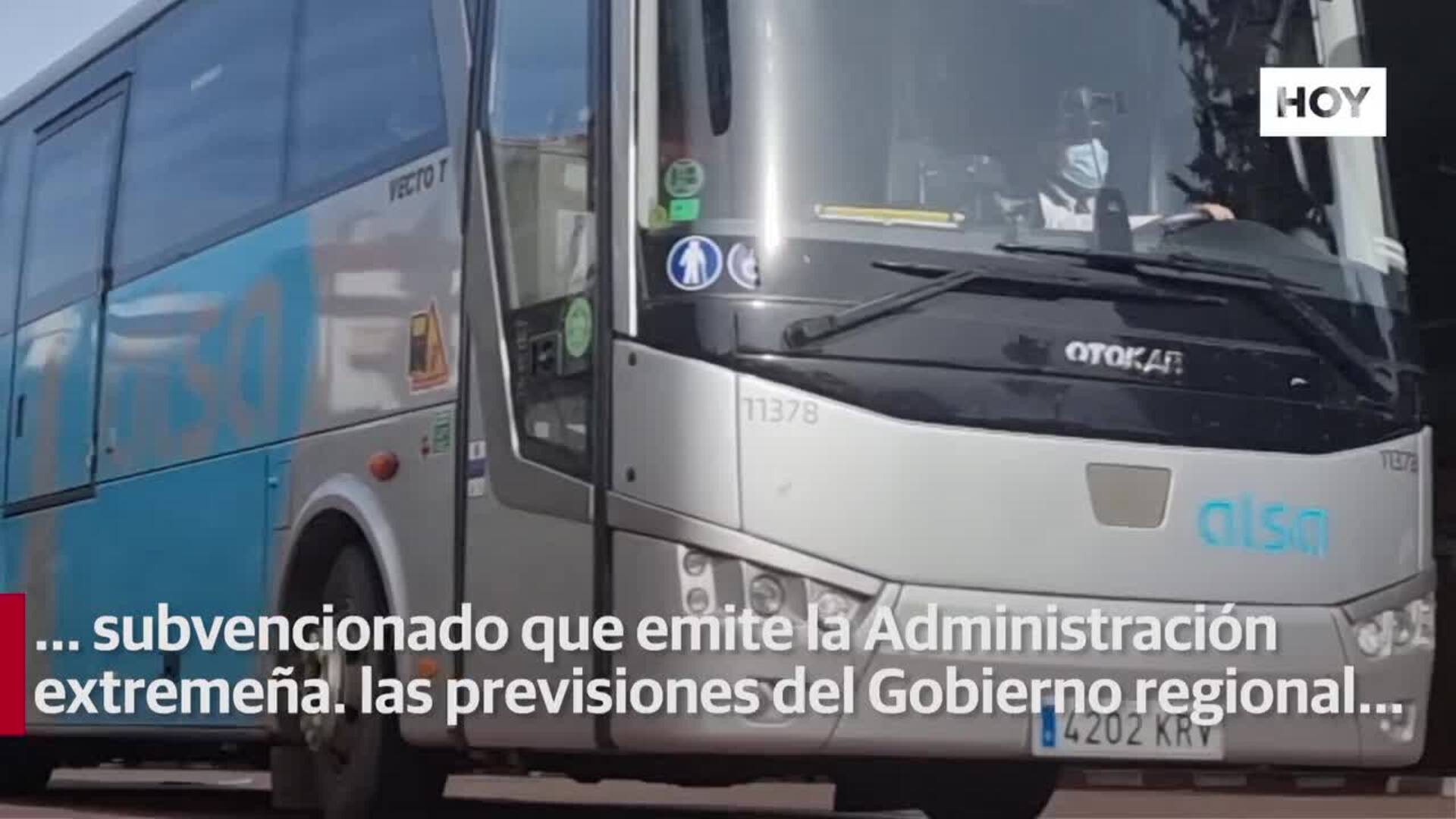 Viajar en bus serán gratis en la región y se limita al 15% de las plazas en rutas nacionales