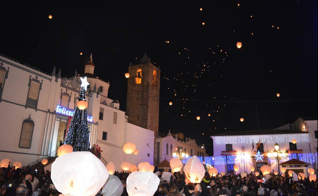 Los globos de los sueños volverán a ser lanzados desde el Paseo de la Constitución 