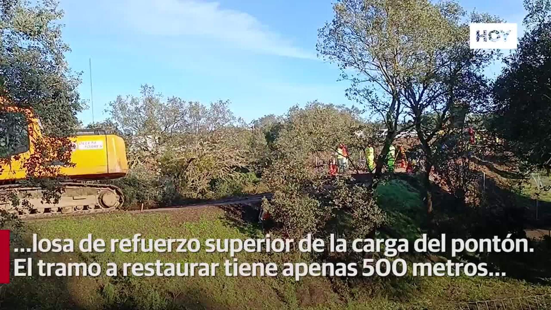 El vial alternativo de la N-523 ya ha sido sometido a las primeras pruebas de carga