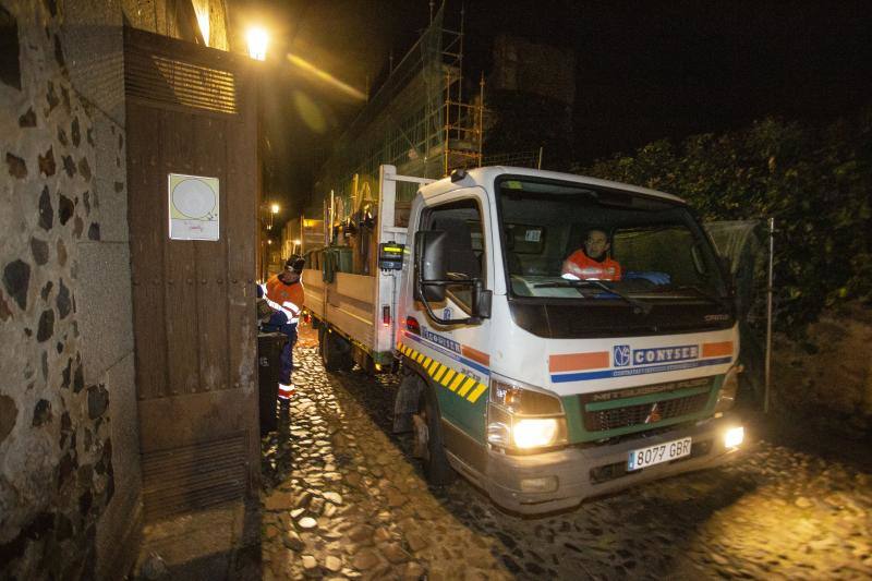 Fotos: Arranca la recogida de basura puerta a puerta en el casco viejo de Cáceres