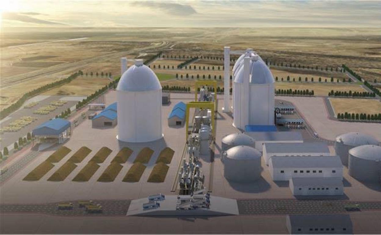 Recreación del proyecto de la azucarera en Mérida del grupo Al Khaleej Sugar. 