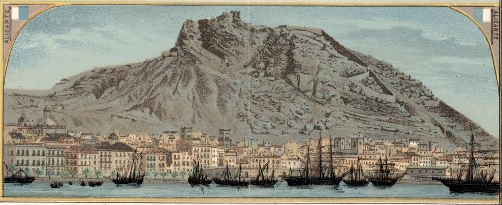 Cromolitografía de Alicante.