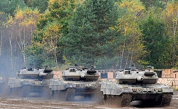 Los tanques Leopard 2 son una de las reclamaciones de Ucrania. 