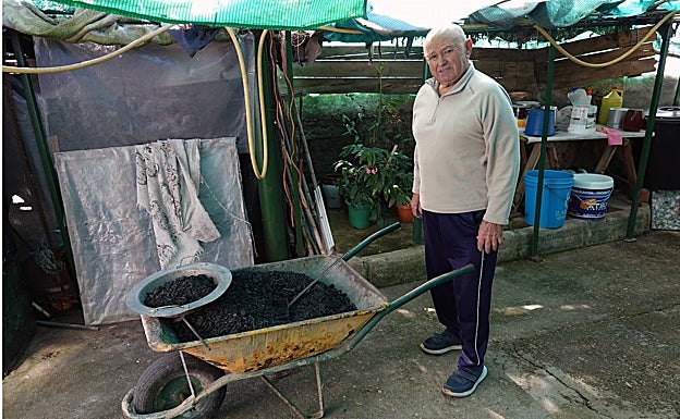 Máximo Berjano, piconero en Alconchel.