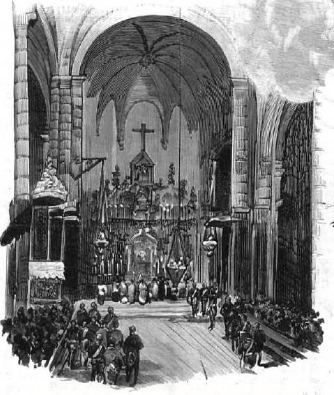 El ‘Te Deum’ en la entonces Iglesia de Santa María de Cáceres, que tuvo lugar la tarde del 8 de octubre.