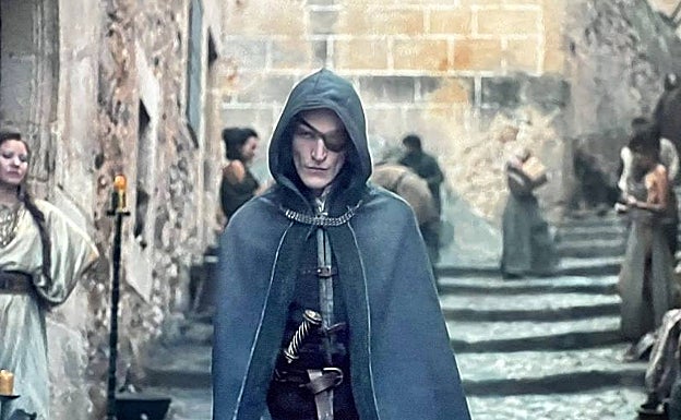 Escena de la primera temporada de 'La casa del dragón' rodada en la Cuesta de Aldana. 