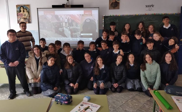 Los alumnos de 2º de ESO vieron en clase una entrevista realizada al hermano marista George Sabé.