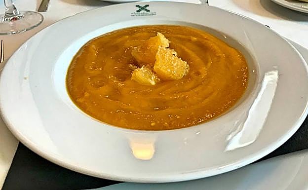 Crema de calabaza.