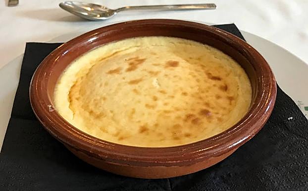 Tarta de queso templada.