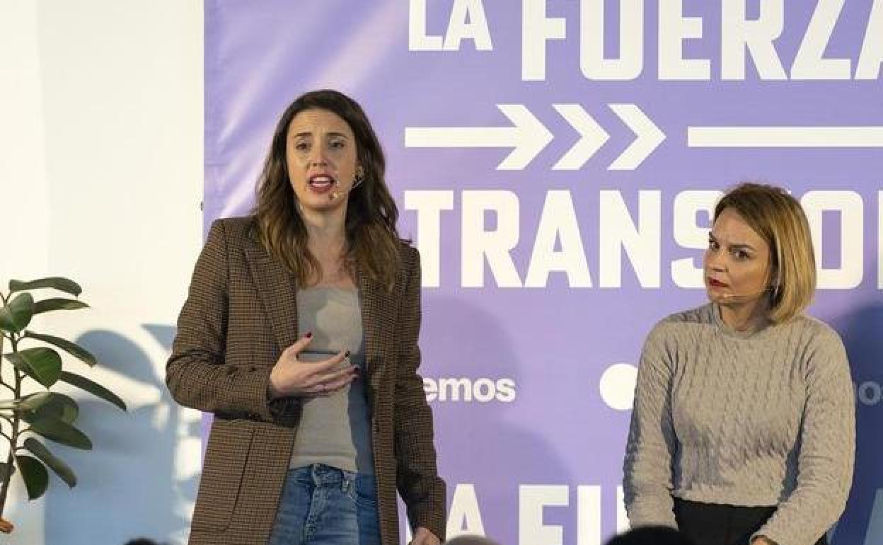 La ministra de Igualdad, Irene Montero