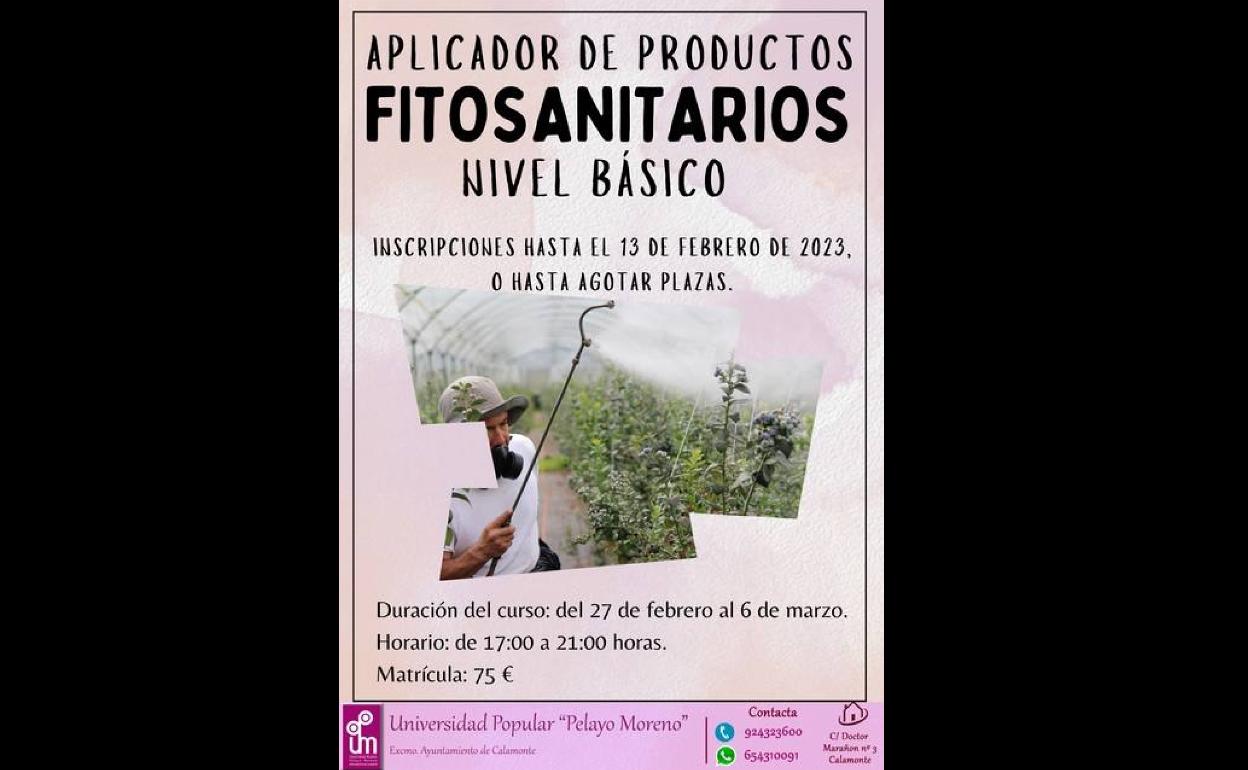 La Universidad Popular acoge un curso de Fitosanitarios