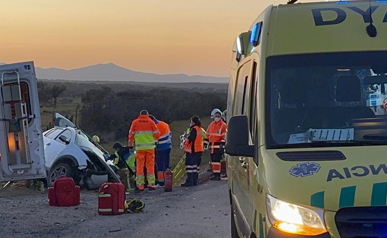 Los bomberos tuvieron que excarcelar a la víctima.