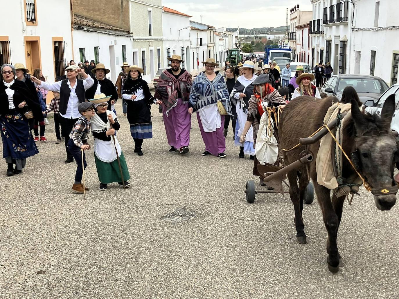 Siembra de la Ceniza, el Miércoles Santo en Alconchel.