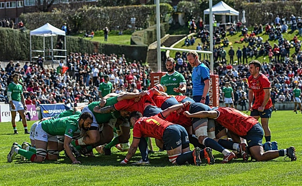 Los leones de la selección de rugby quieren clasificarse para las semifinales del Rugby Europe de Badajoz.. 