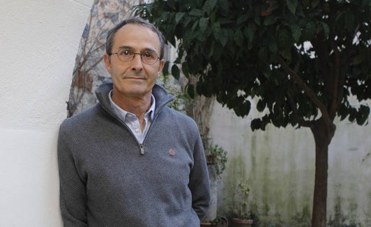 Juan José Ramos Vicente, el pasado jueves antes de presentar su último libro en Cáceres.