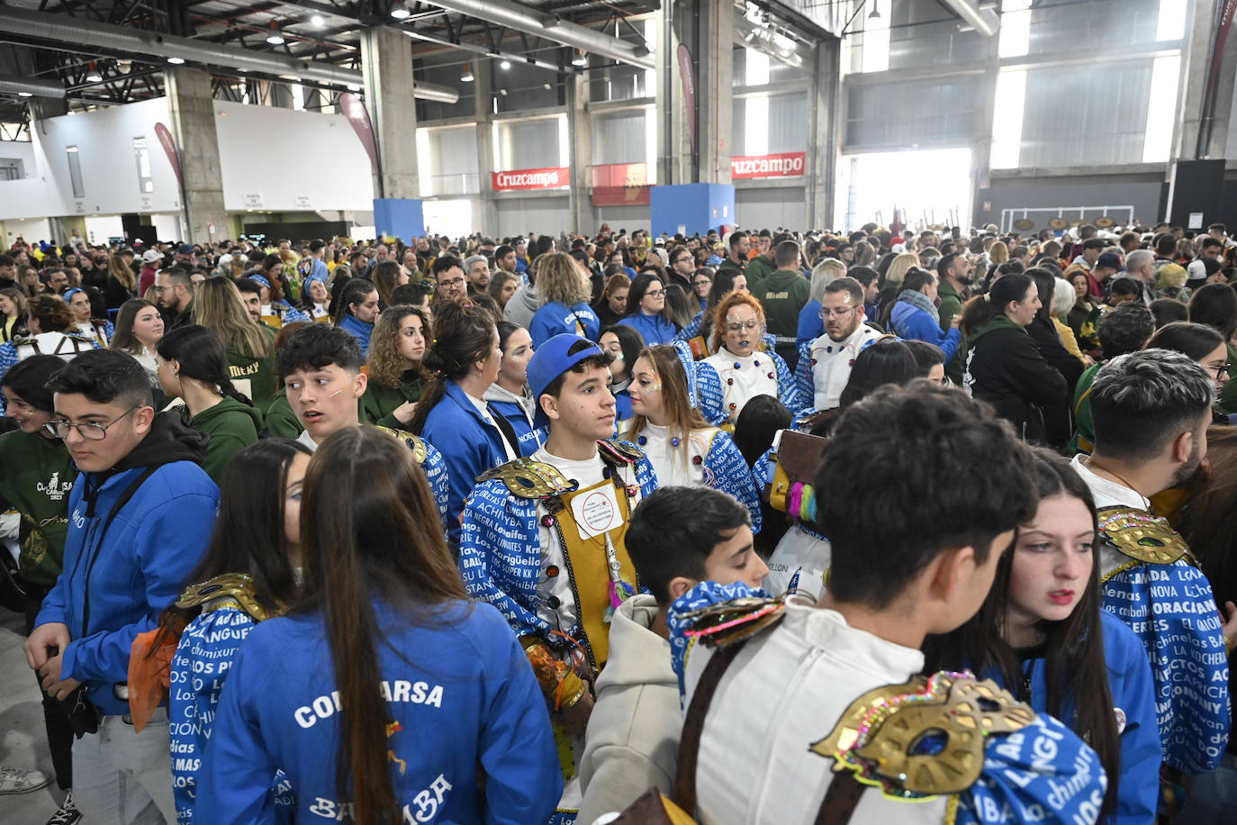 Carnavaleros en la gala de entrega de premios celebrada este sábado en Ifeba. 