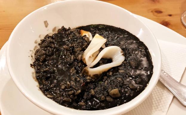 Arroz negro.