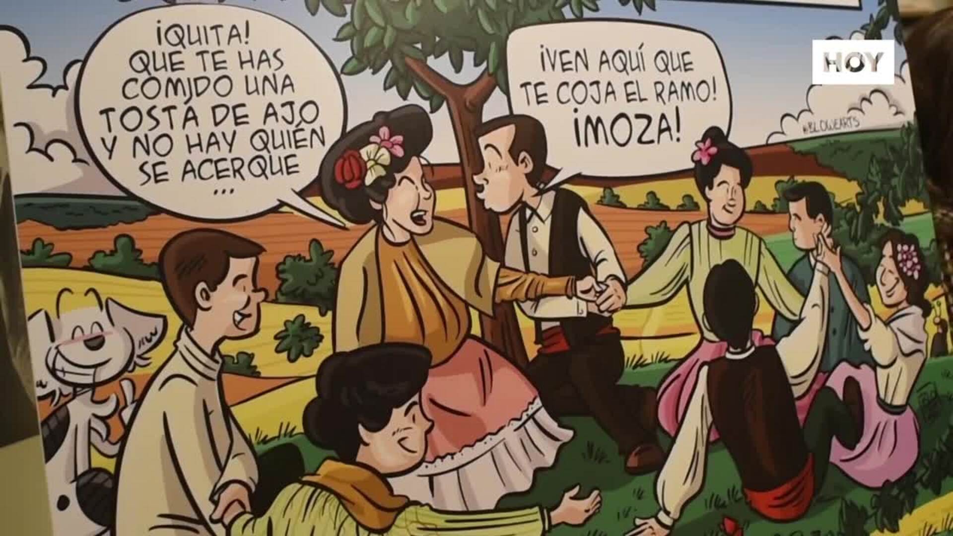 Los cuadros del MUBA, en cómic