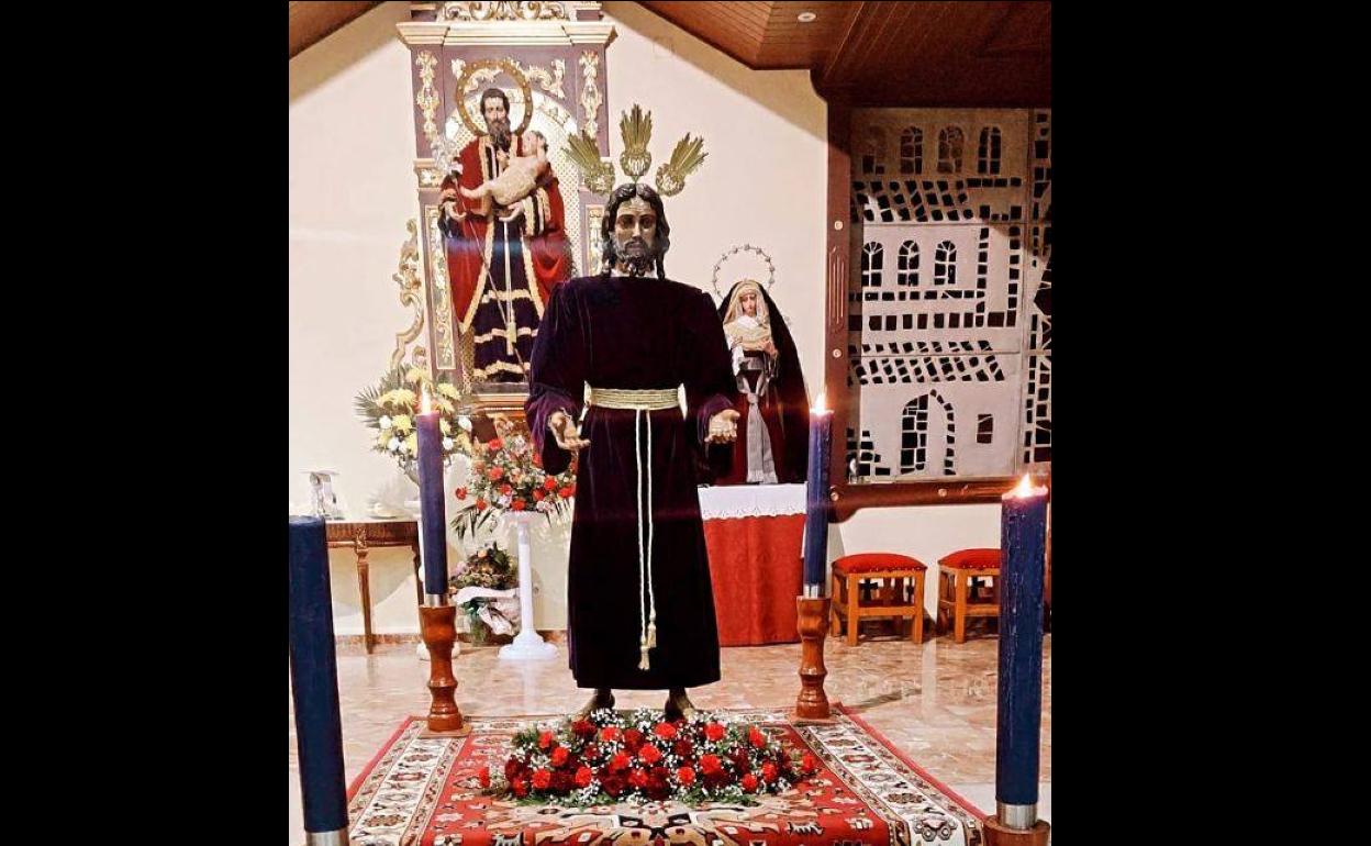 Cristo durante el triduo. 