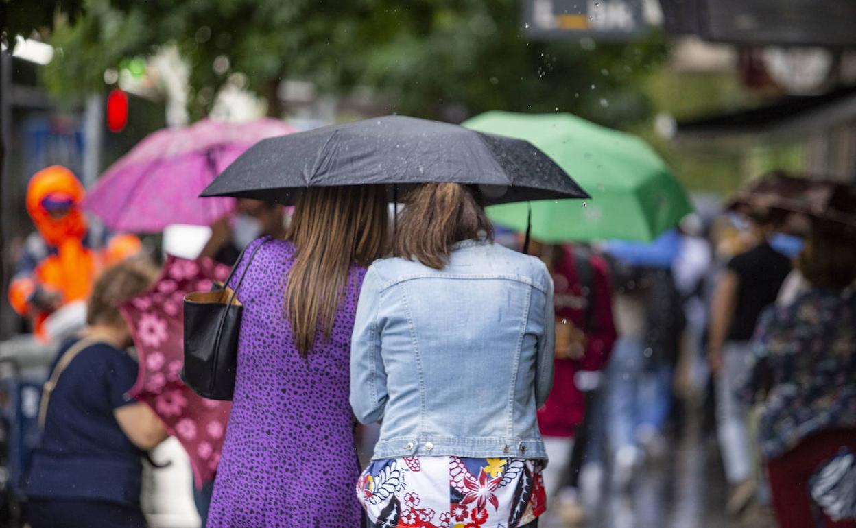 La lluvia acompañará a Extremadura hasta el próximo jueves.