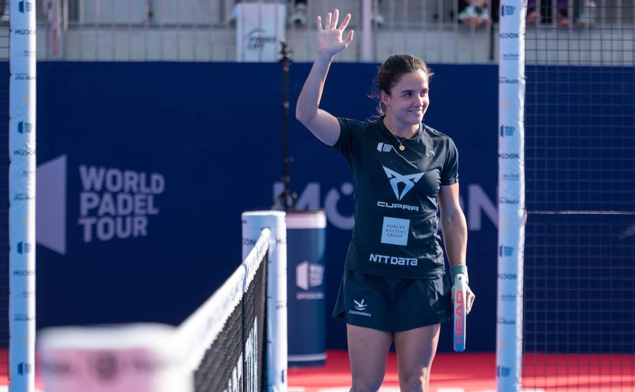 Paula Josemaría durante el torneo de Abu Dhabi. 