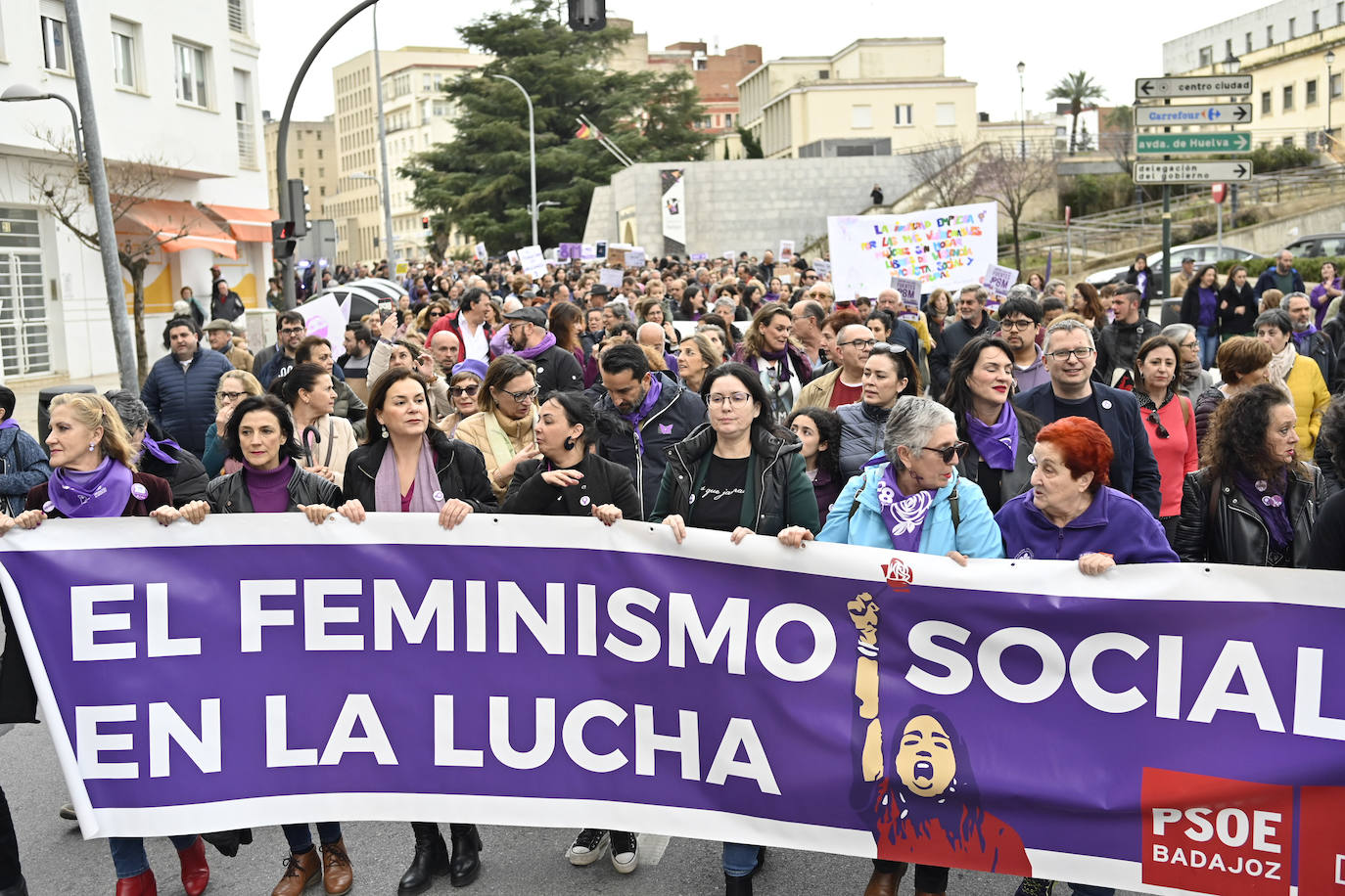 Manifestación del 8M en Badajoz