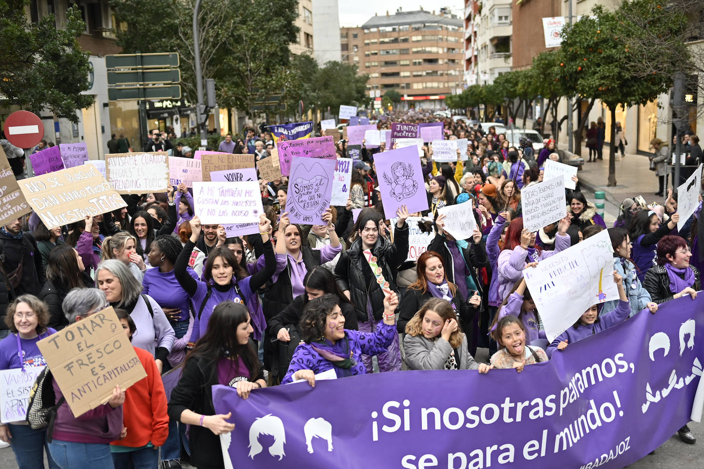 Manifestación del 8M en Badajoz