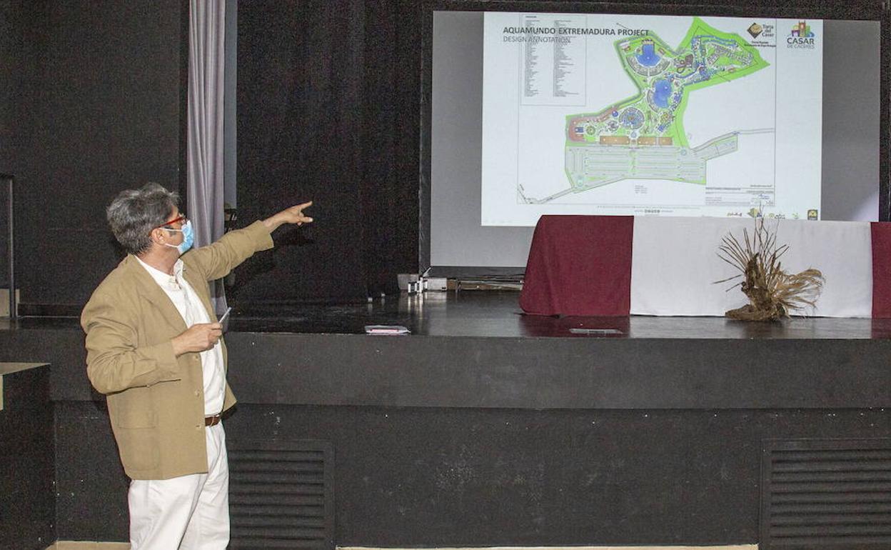 Presentación del parque acuático en 2021. 