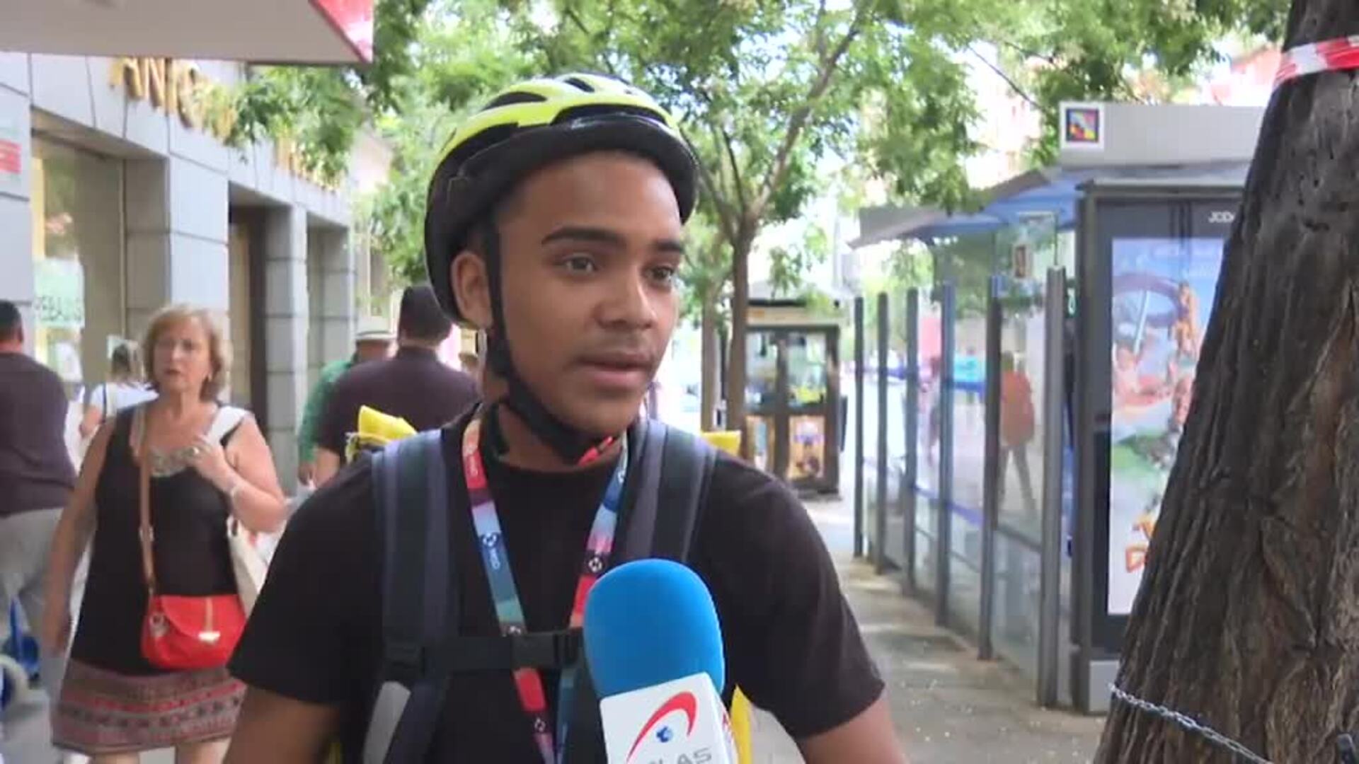 Riders y repartidores, los trabajadores más expuestos al calor