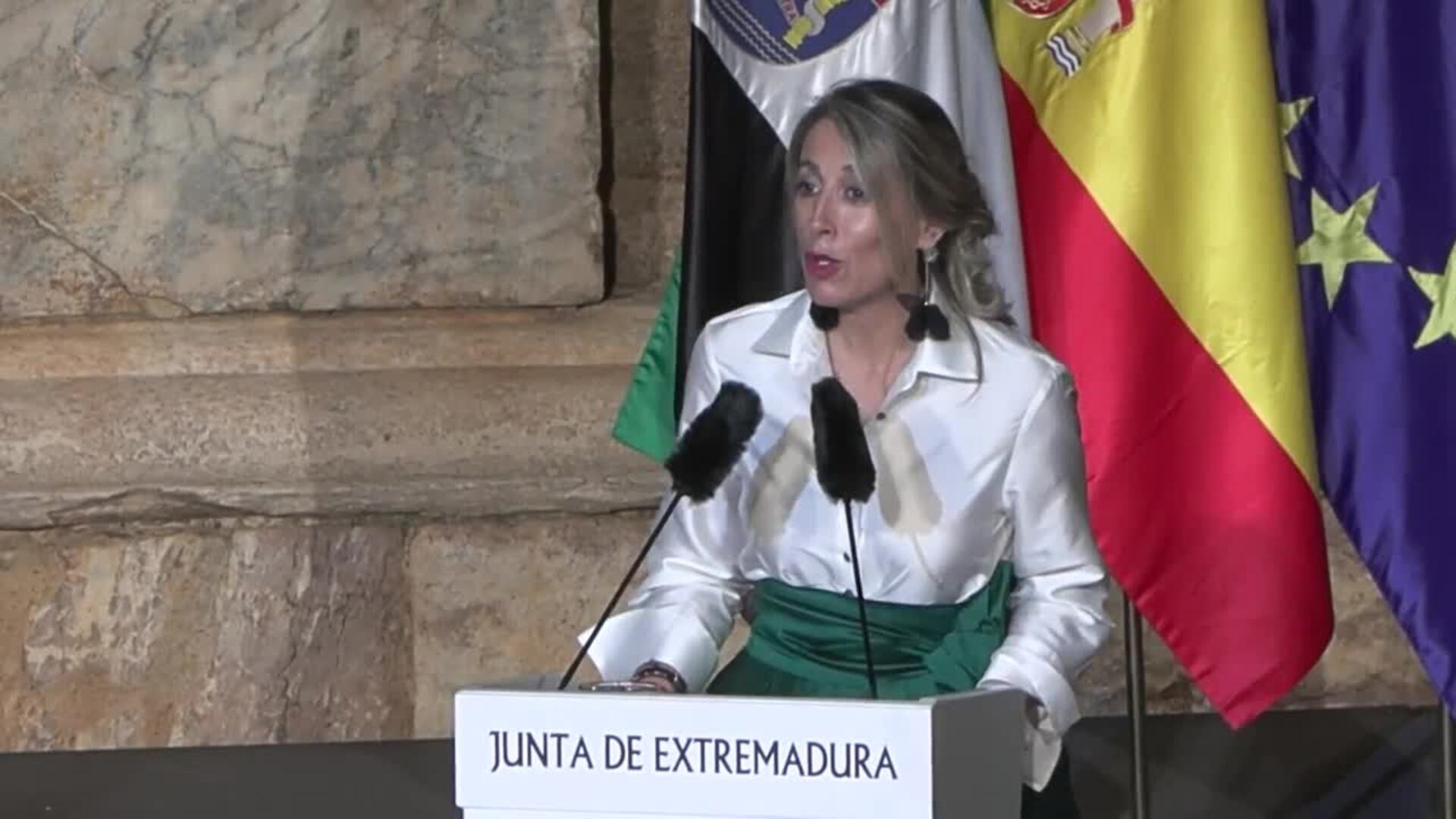María Guardiola revindica la unidad de territorios en el día de Extremadura