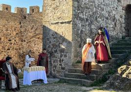 Una de las escenas representadas en el Castllo de Luna.