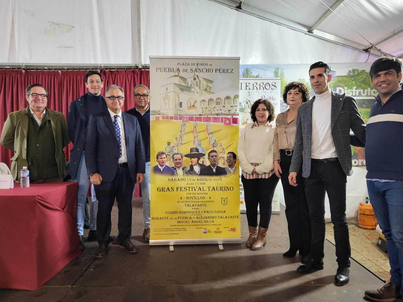 Presentación del festival taurino de Puebla de Sancho Pérez.