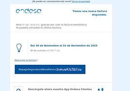 Alerta fraude: Cuidado si recibes este correo de Endesa, pueden robar todos tus datos