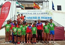 Integrantes del Club Atletismo Fregenal.