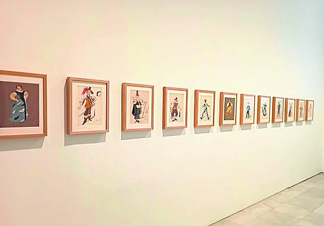 Exposición del vestuario del teatro de las Misiones Pedagógicas elaborado por Pedro Lozano y Francis Bartolozzi.