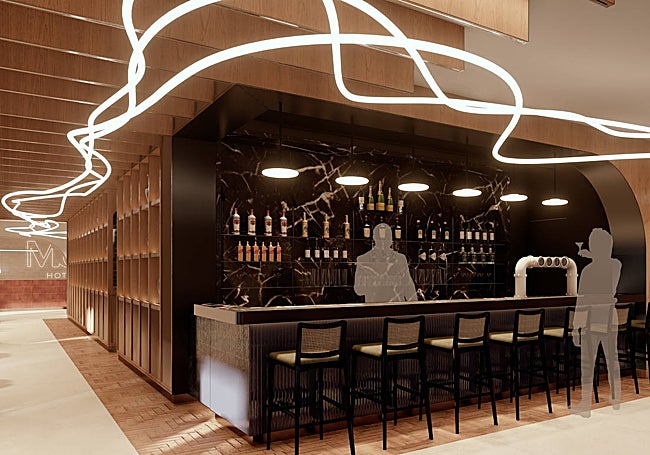 Reproducción del bar.