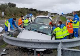 El accidente ha ocurrido en el kilómetro 16 de la autovía extremeña EX-A1.