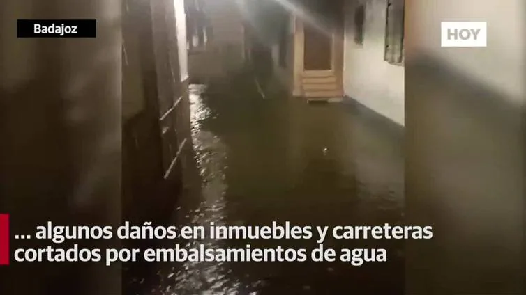 La borrasca Irene deja en Extremadura lluvia generosa, pequeñas inundaciones