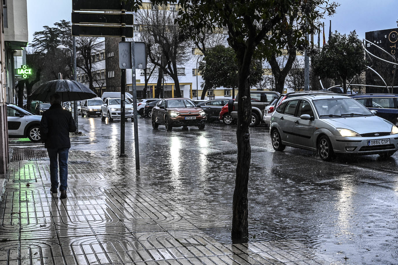 Las imágenes de la borrasca Juan a su paso por Extremadura