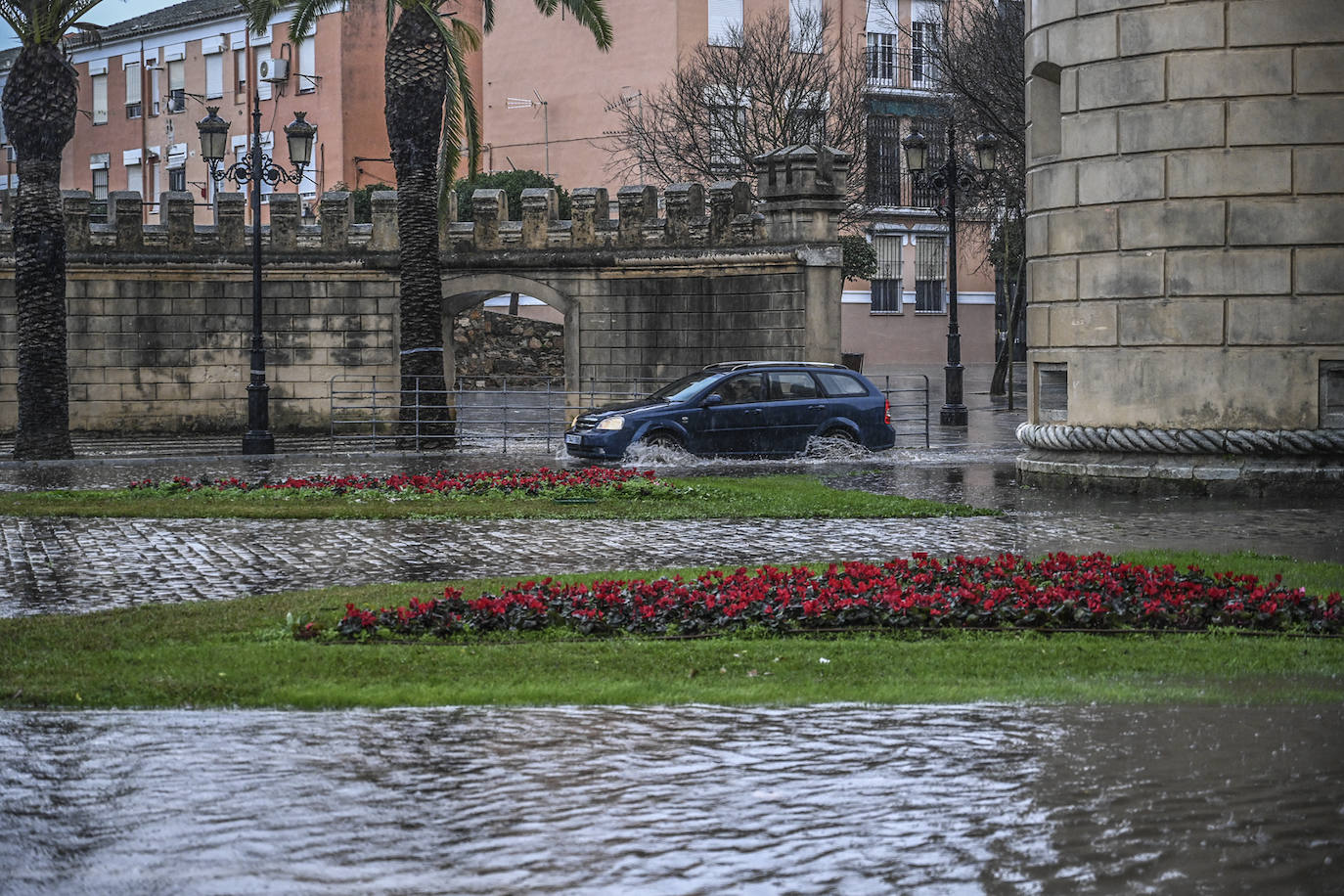 Las imágenes de la borrasca Juan a su paso por Extremadura