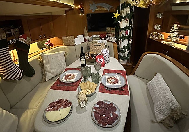 Cena de Nochebuena con productos extremeños a bordo del Trick.