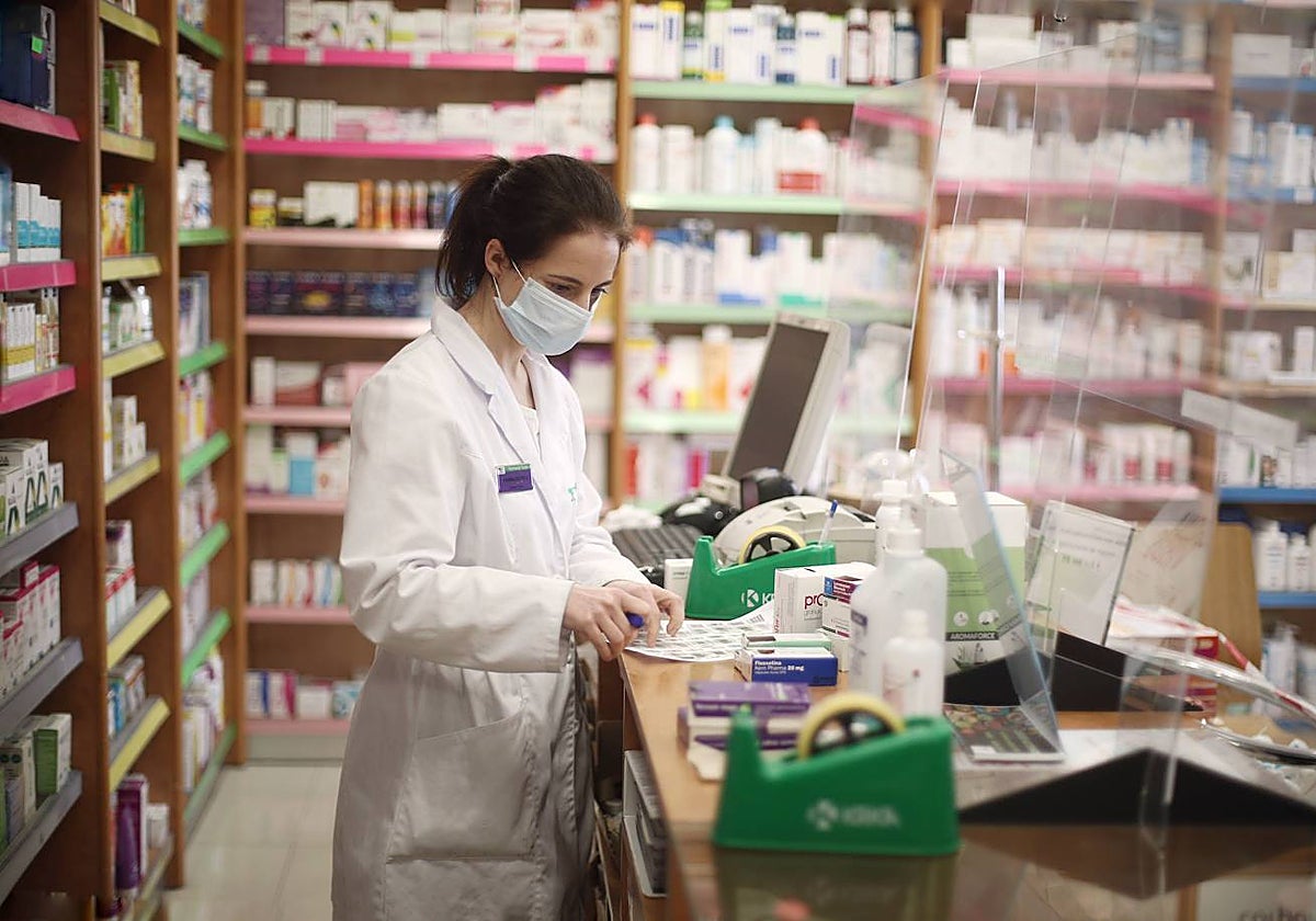 Imagen de archivo de una farmacia.