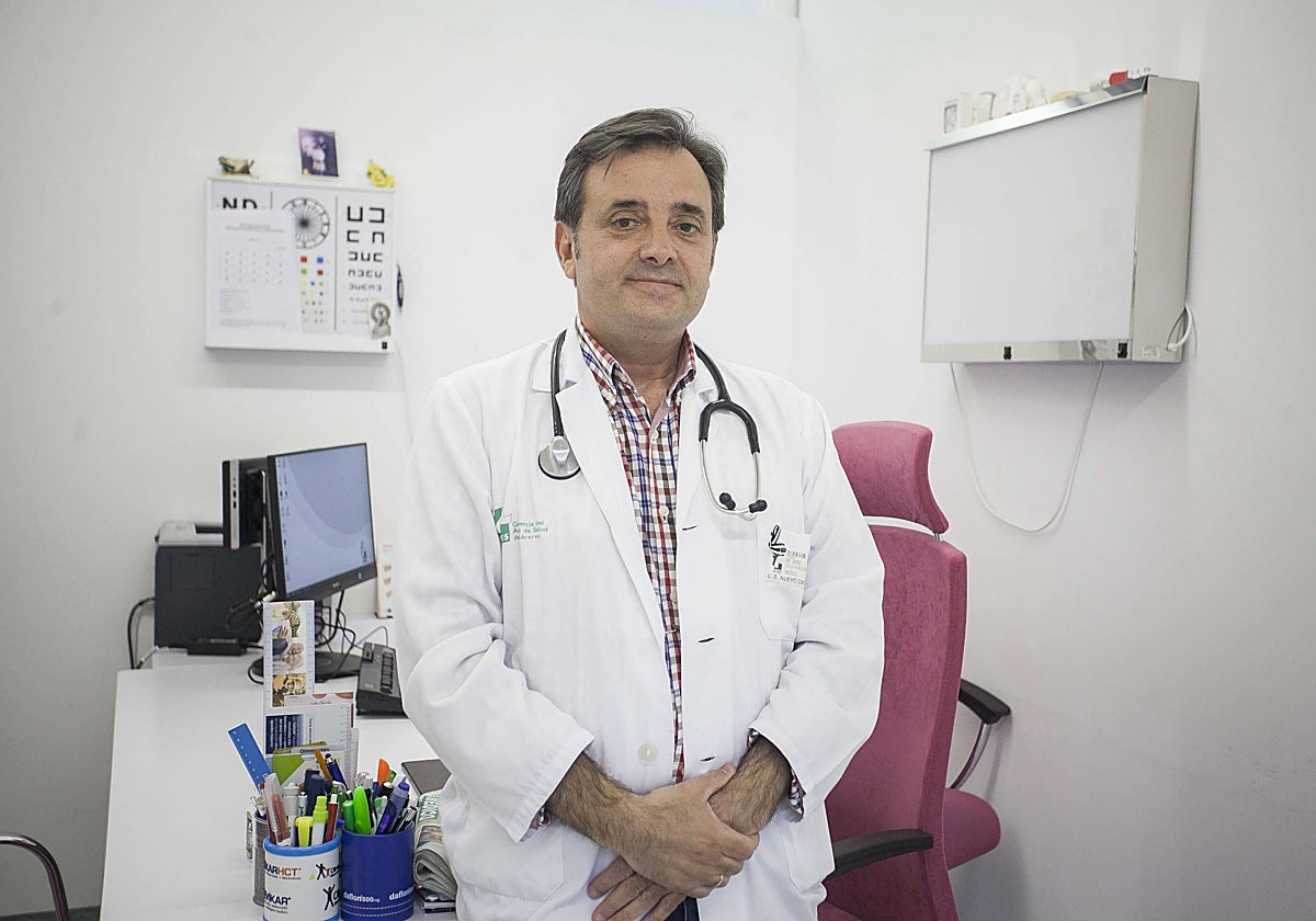 Evelio Robles, responsable de agresiones en el Colegio de Médicos de Cáceres.